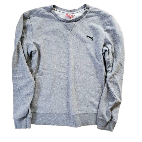 Puma Crewneck Sweatshirt Gray Men's Size Small - Picture 1 of 5